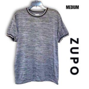Zupo Tshirt Mens Gray Crew Neck Short Sleeve Summer Casual. Size Medium.